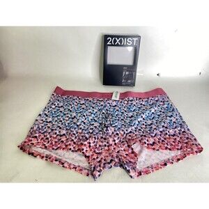 2xist Sexy Sliq Low Rise Trunk Boxer Briefs Underwear Ombre Leopard Mens XL